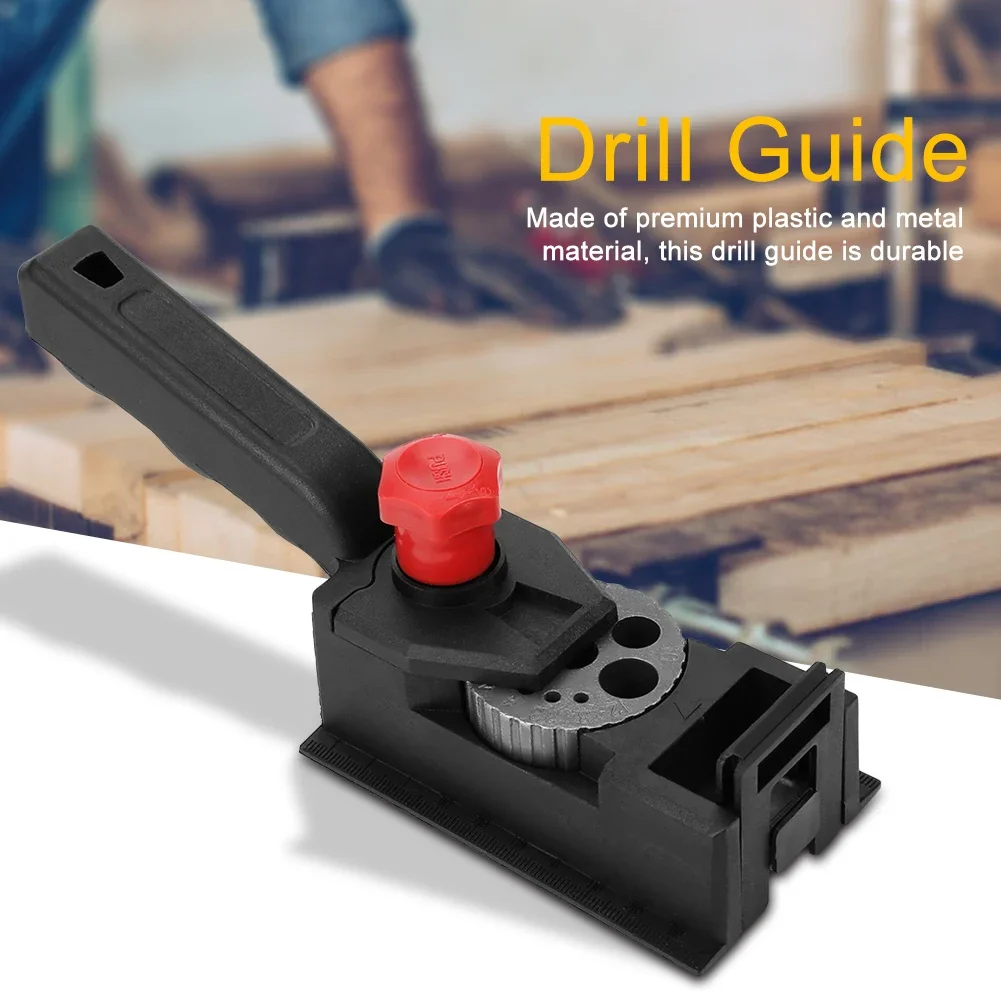 Wood Dowel Hole Drilling Positioner  Precision Alignment Tool for Woodworking & Carpentry (Straight Holes, Durable, Multi-Size)