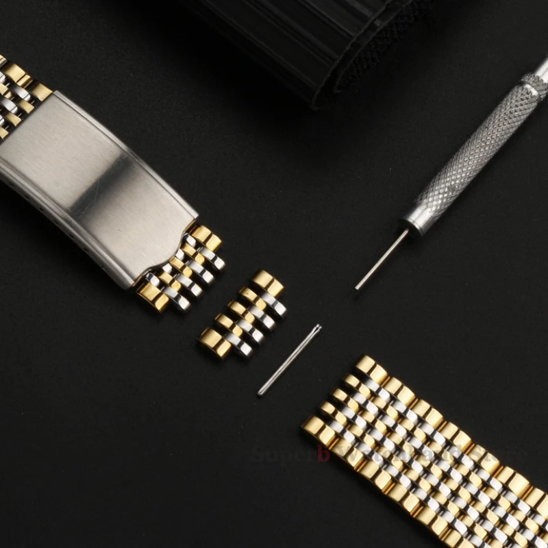 نهاية منحنية الصلبة الفولاذ المقاوم للصدأ الساعات لأوميغا ساماستر Speedmaster 18 مللي متر 19 مللي متر 20 مللي متر رجال الأعمال استبدال حزام