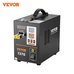 VEVOR 737G saldatrice a punti saldatrice a batteria portatile stazione di saldatura con 2 modalità di saldatura illuminazione a LED per pacco batteria 18650