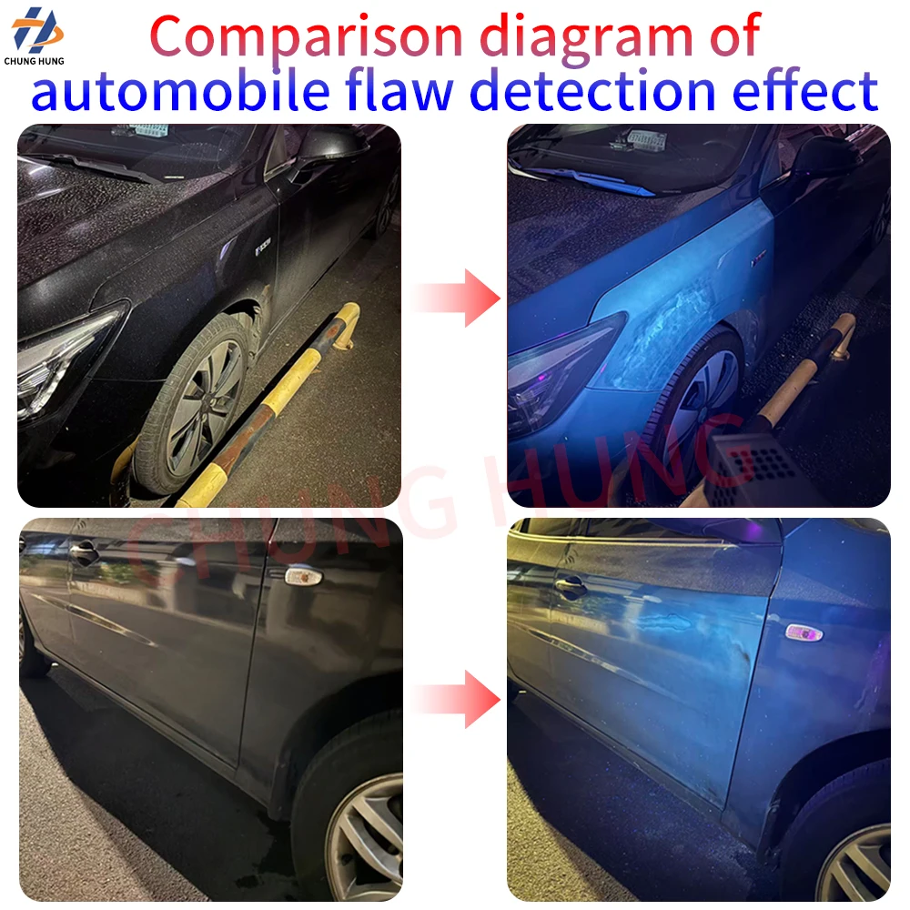 80W 130W 200W Handheld UV LED Lamp 365nm for Automotive Paint Defect Detection, Quick Drying, Automotive Metal Paint Spraying