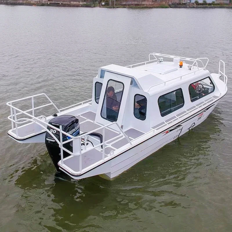 Kinocean 5.8m Luxury Aluminum Fishing Boat/ Barge Ship With Electronic Equipment