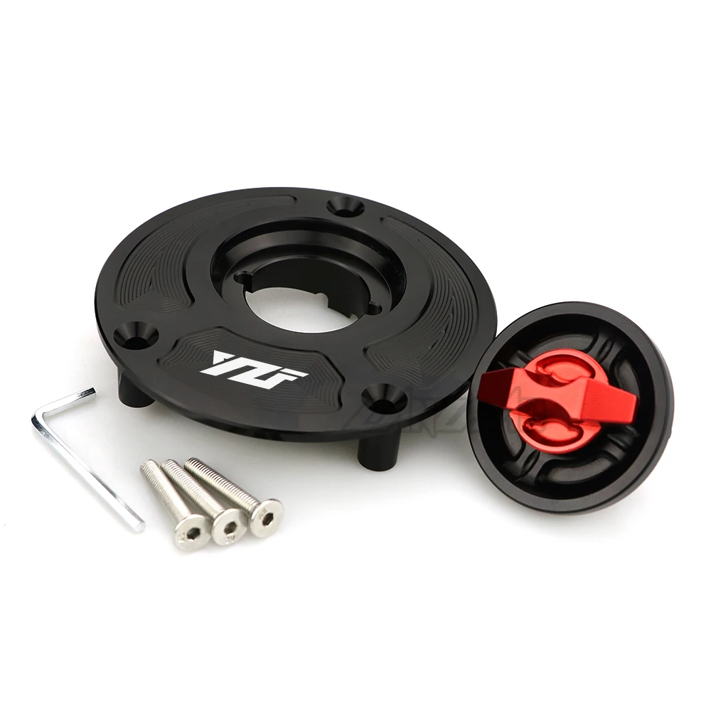 YZF Motorcycle Fuel Tank Cover Cap CNC Aluminum Accessories for Yamaha YZF R1 R6 R6S All Year R3 14-18 R25 15-18 R15 13-14 R125