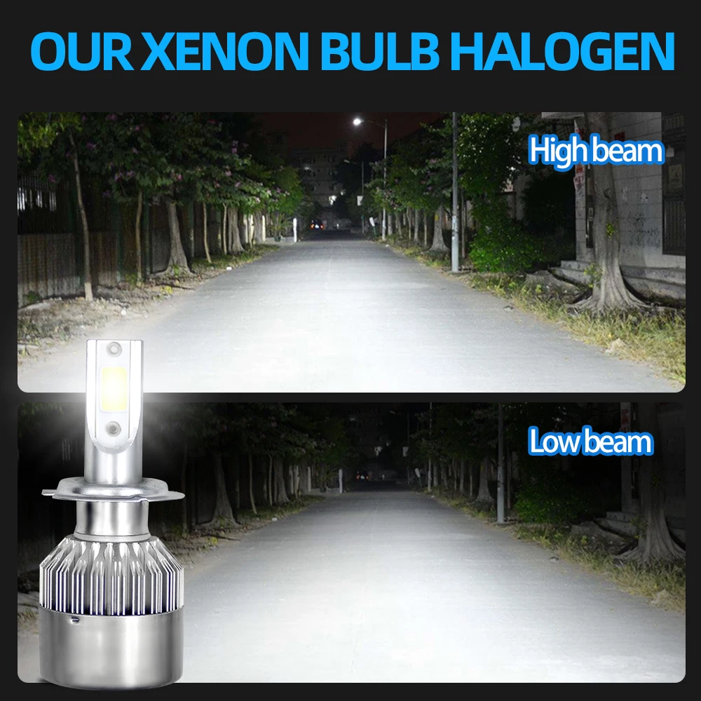 Canbus led scheinwerfer lampen 40000lm 240w autos chein werfer 12v 6000k weiß turbo auto nebels chein werfer für dodge kaliber