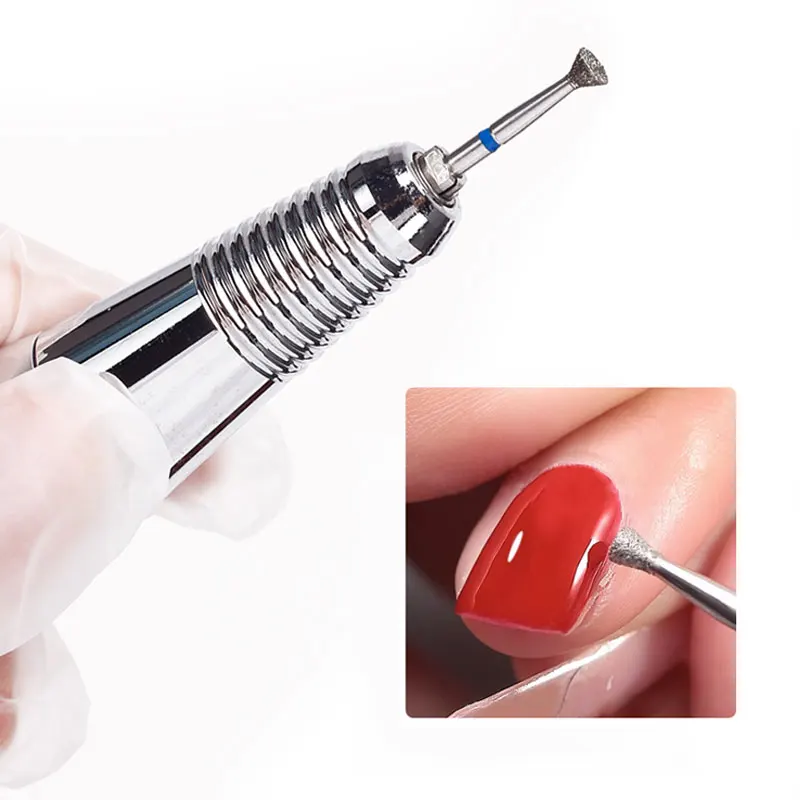 หนังกําพร้าทําความสะอาดเล็บเจาะบิตลบกาว Dead Skin เครื่องมือเล็บ Edge Treatment เพชรเครื่องบดอุปกรณ์เสริมเล็บเครื่องมือ