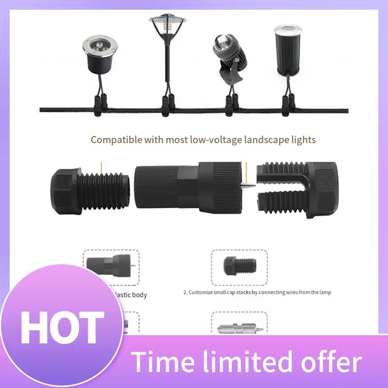 

B69C 10 PCS Wire Connector Landscape Lighting Connectors Waterproof Plastic For 12-16 Gauge Cable Connector For Outdoor Lights R