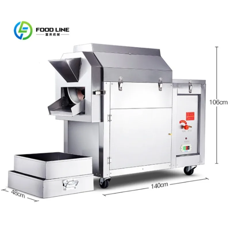 Custom Household Nut Roaster with Timer Function Electric Automatic Peanut Roasting Tool for Home Snack Making Easy Operation