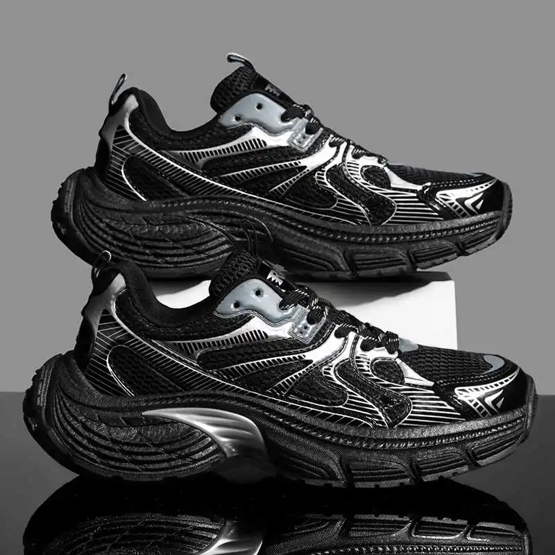 Thick Bottom Height Up Sneakers Men Luxury Woven Offers Shoes Summer Outdoor Sports Industrial Sewing Sapa Tenni