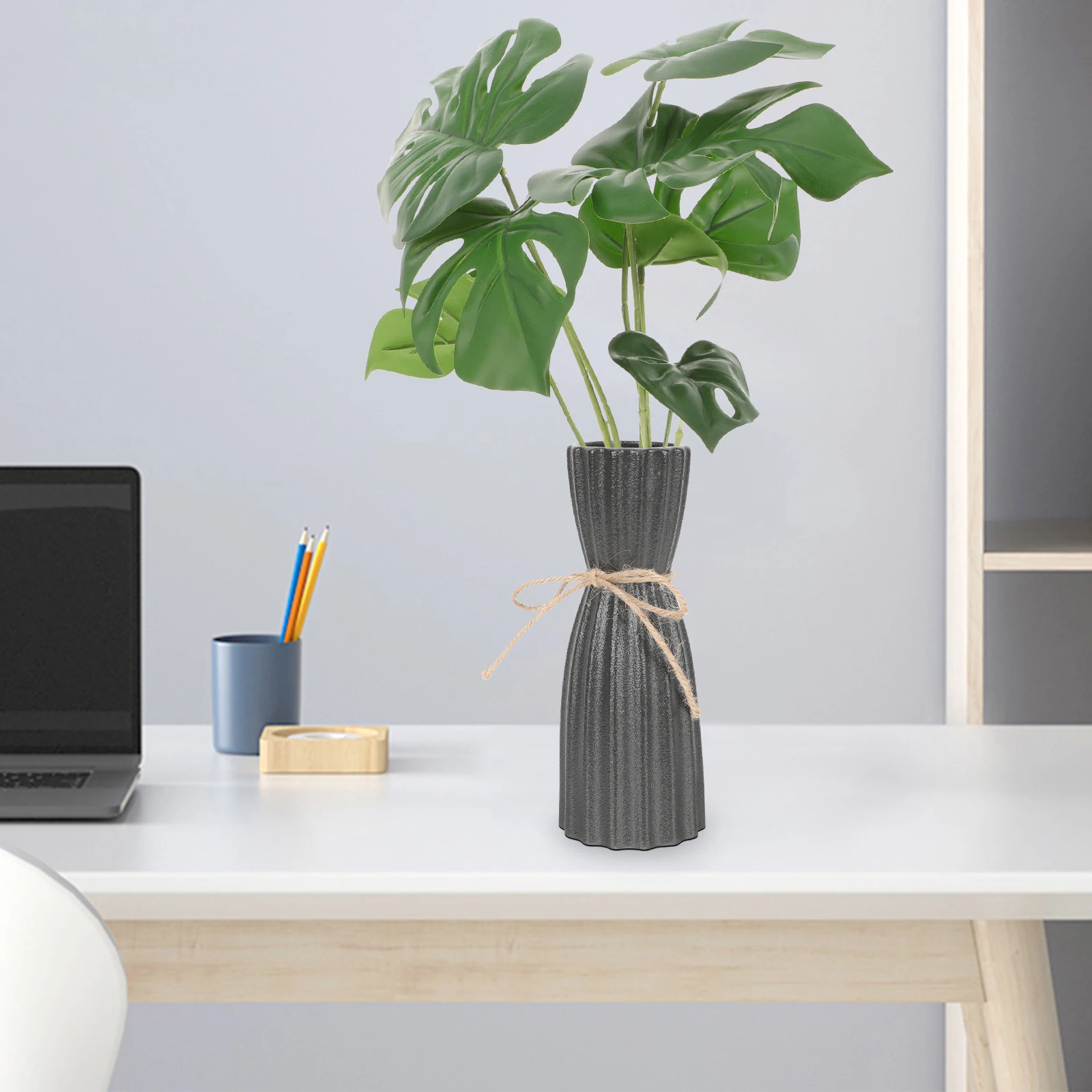 

Household Fake Monstera Wear-Resistant Artificial Plant Decorative Faux Plant For Living Room Office Shop Delicate Compact Vivid