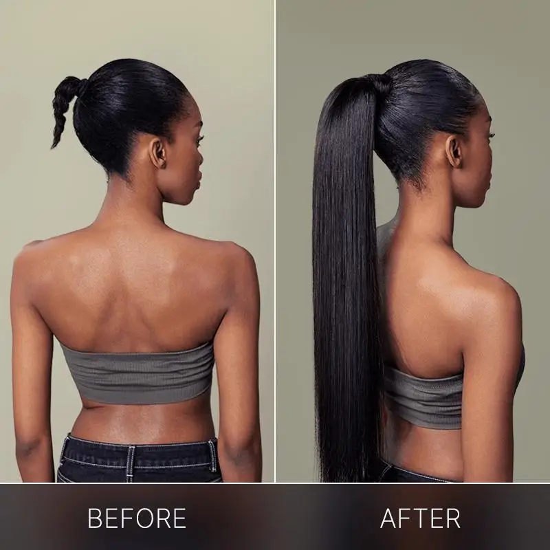 Haute densité 10 secondes queue de cheval coiffures corde queue de cheval Extensions printemps fibreisé queue de cheval