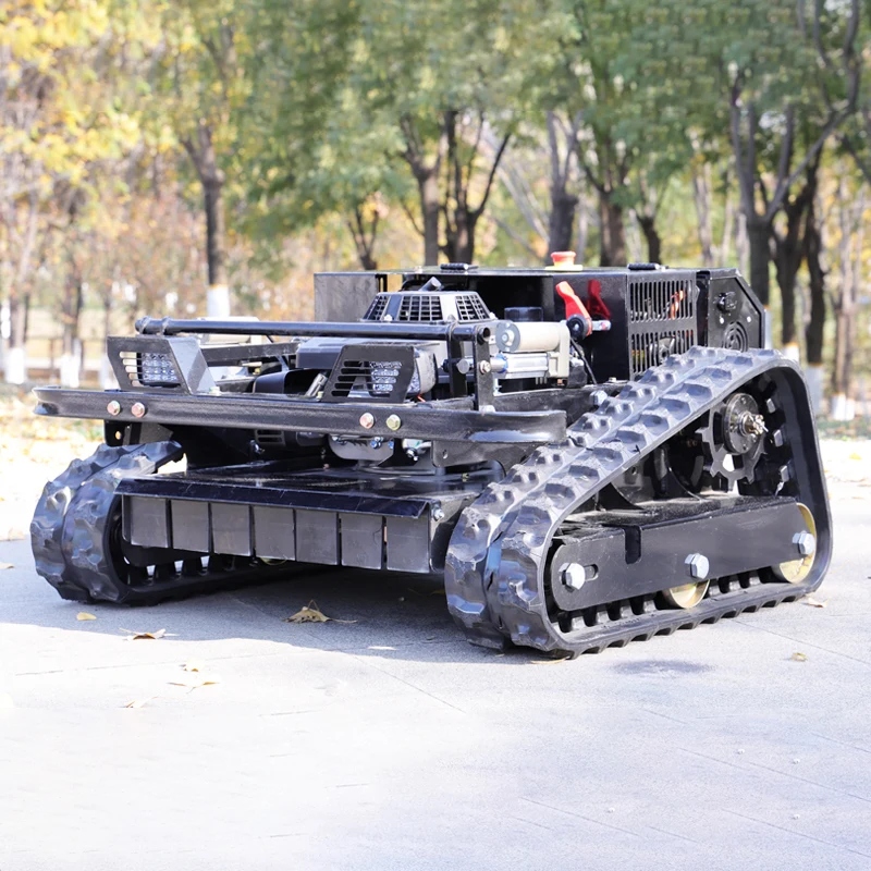 

Customized Small Remote Control Robot Lawn Mower High Quality All-Terrain Slope Climbing for Orchard Farm Course Lawn