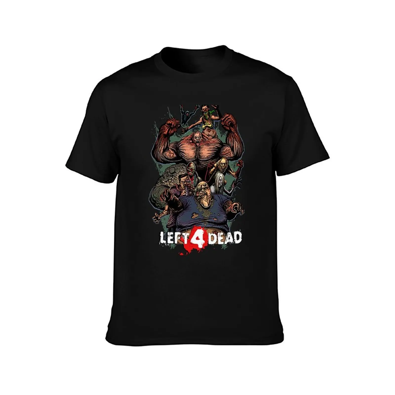 Valve Zombie Simulator Shirt T-Shirt, Summer Casual Cotton Tee, Oversized Streetwear Tops, Vintage Graphic Print, 100% Cotton