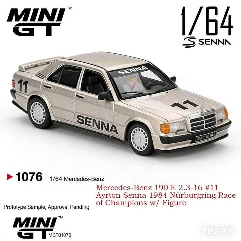 

MINIGT 1:64 190E 2.3-16#11 Cast Alloy Car Model, Boys' Gift, Adult Collection Decoration Item, Festival Gift.
