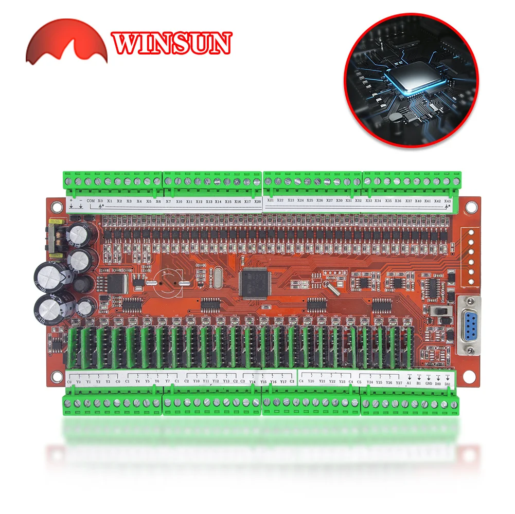FX2N-60MR 60MT Download monitoring PLC Relay/Transistor RS485 0-10VAnalog in Modbus included