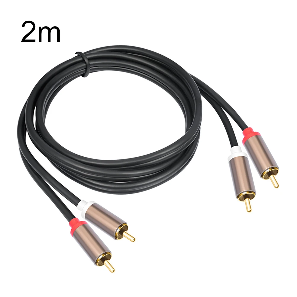 Audio Cable Subwoofer Cable Male To Male Stereo Audio Cable For Home Theater TV HDTV Amplifier Speakers