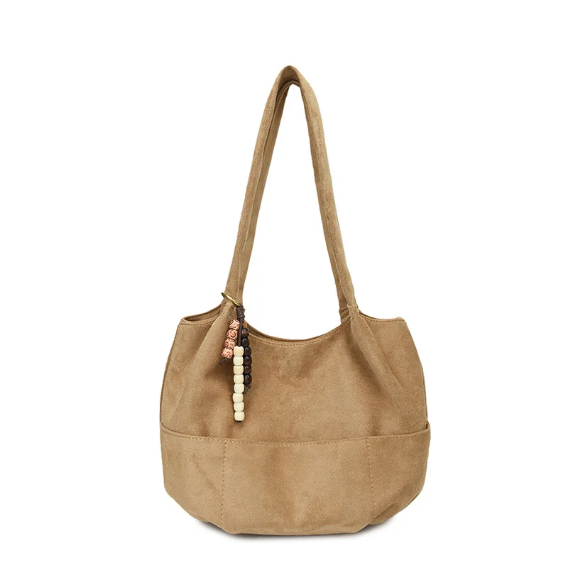 2025 Autumn Winter Solid Color Tote Bag, Spacious Shoulder Purse for Women, Versatile Commuter Crossbody, Chic Day to Night Bag