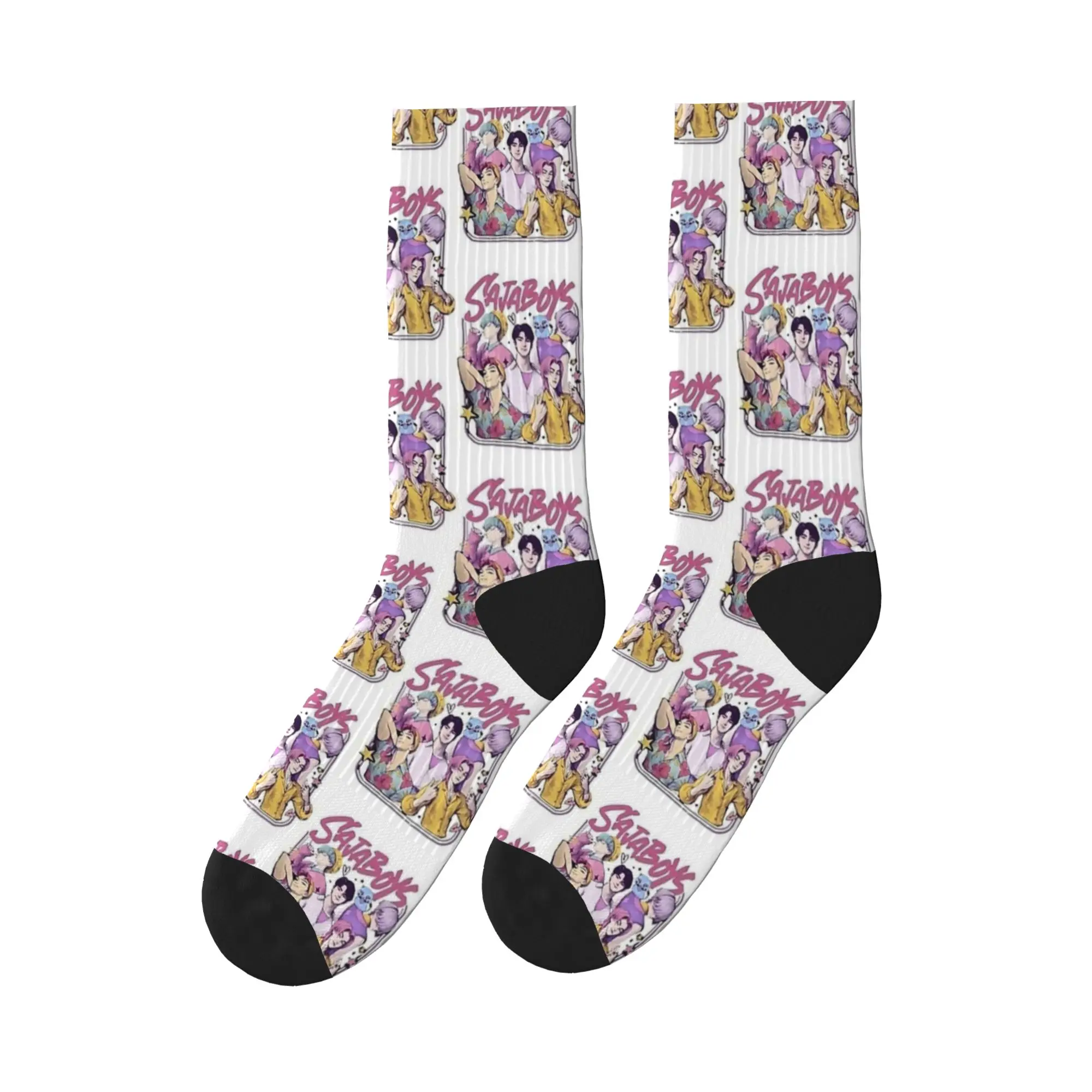 الكرتون ساجا بنين Kpop شيطان الصيادين الجوارب Kawaii جوارب الخريف عدم الانزلاق النساء الرجال الجوارب عالية الجودة تصميم الجري الجوارب #1