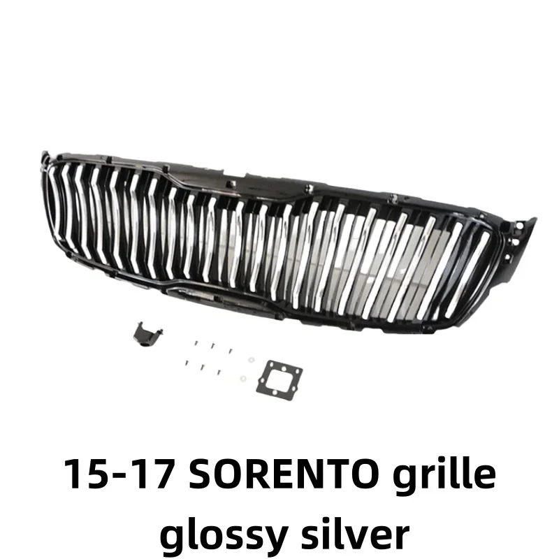 

racing grille with front bumper modification accessories Suitable for 15-17 Kia Sorento
