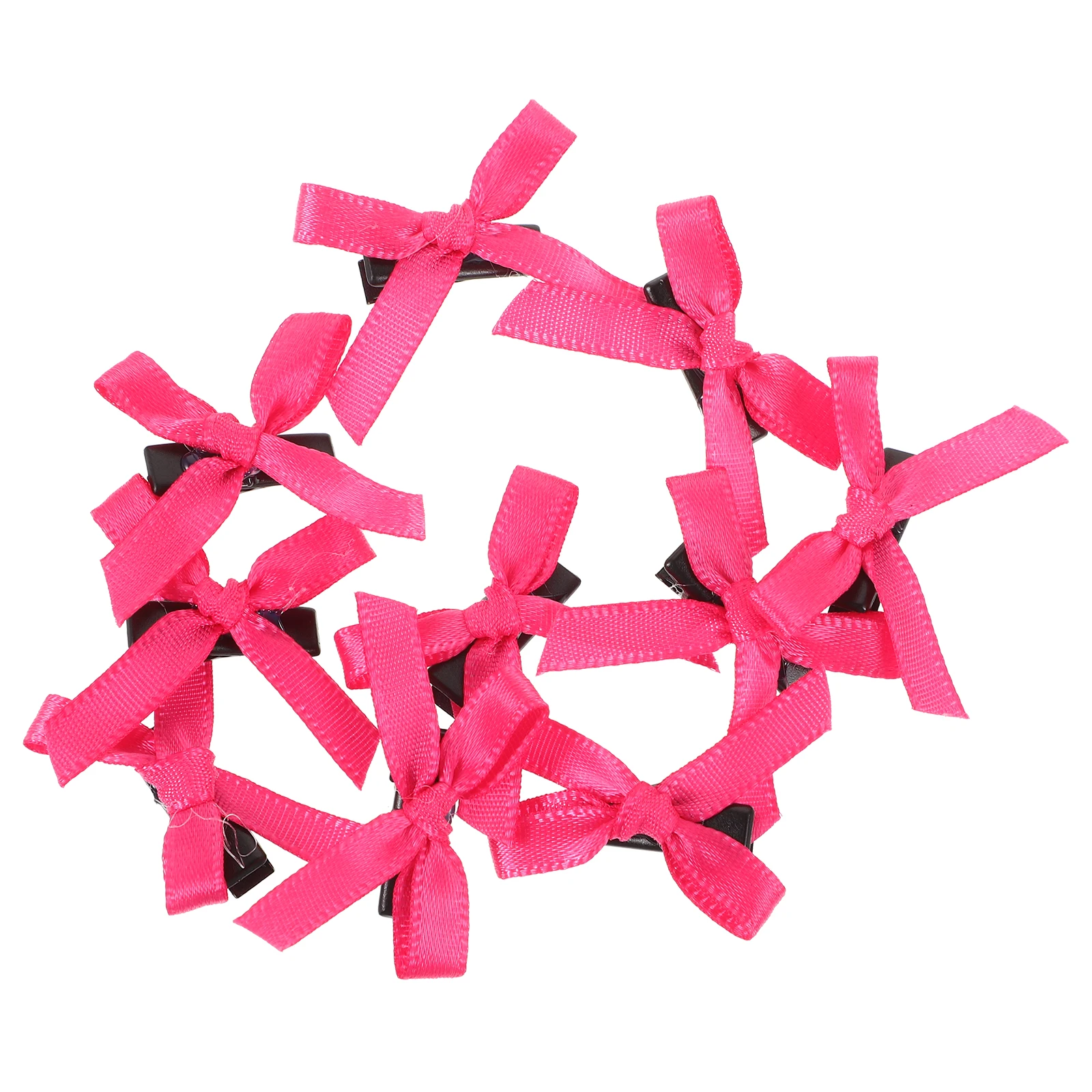 

10pcs Small Bow Clips Girls Kids Accessories Cute Mini Hair Bows Lightweight Barrettes for Daily Wear Elegant Headgear for Thin