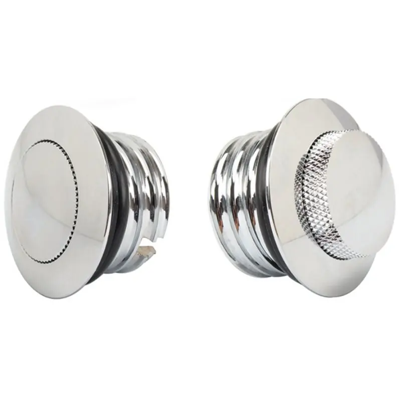 NEW HOT In Stock-For Davidson Road King Softail Dyna Motorcycle Left+ Right Thread Flush Up Gas Cap Vented Fuel Tank