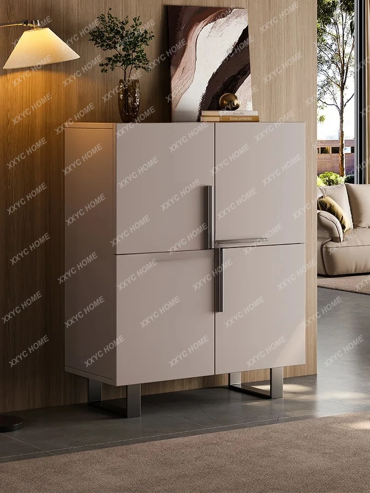 

Итальянский минималистичный шкаф для обуви, домашняя маленькая квартира, современная простая дверь у стены, тонкий шкаф для хранения вещей