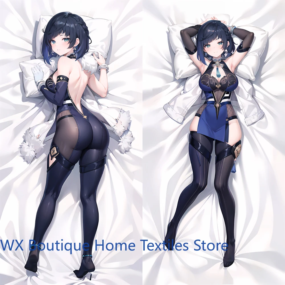 

Dakimakura Hot Anime Yelan (Genshin Impact) Double Sided Adult Pillowcase Body Pillow Cover