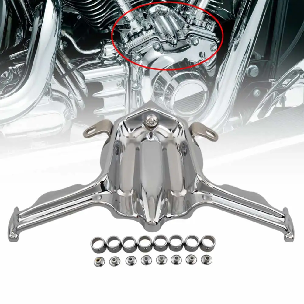 1Set Chrome Block Accent Cover w/ Hollow Point Sleeve & Hot Spot Fit For Harley 2013  Blackline Hard Candy Custom FXS Motorcycle