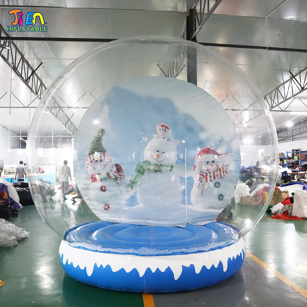 Free shipping!2-4m Decorative inflatable christmas dome ball,giant inflatable christmas snow globe, Inflatable Bubble dome tent