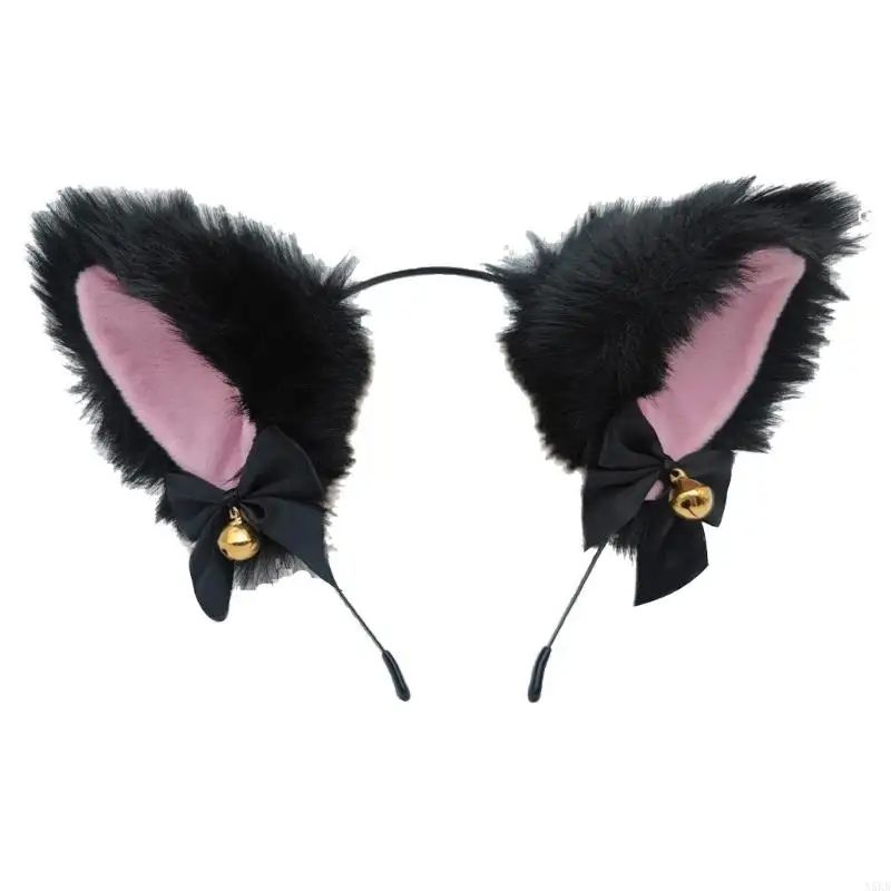 N5KB Ears Hoofdband en Paw Handschoenen voor kinderjongeren Halloween -feest voor kinderen