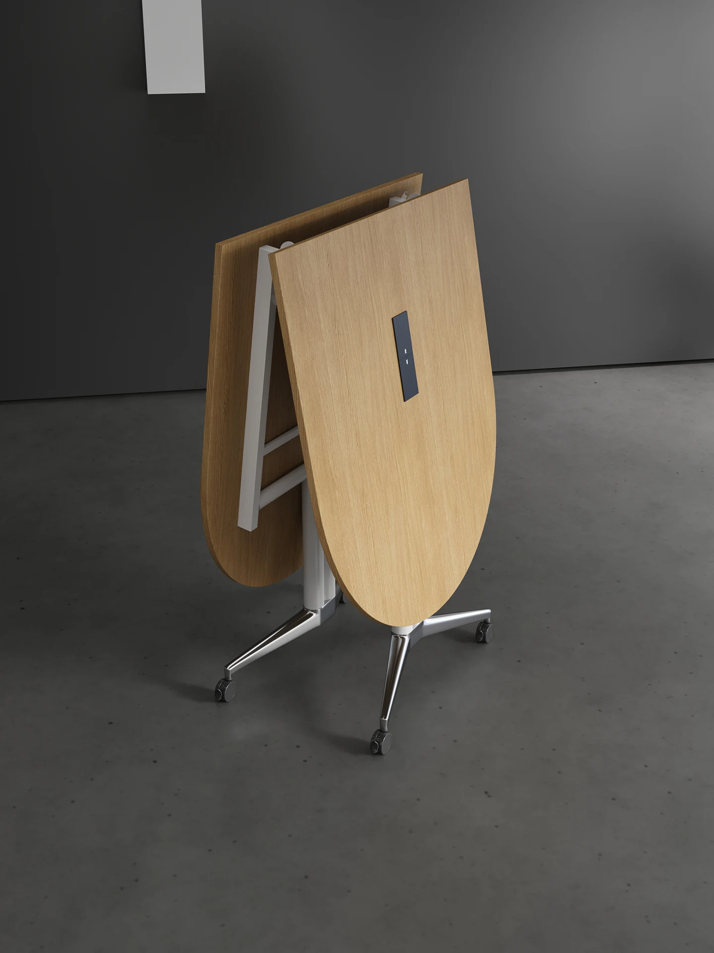 Klappbarer Alien-Konferenztisch, einfacher und moderner, beweglicher und ausziehbarer Büroschreibtisch, übergroßer Verhandlungsrundtisch