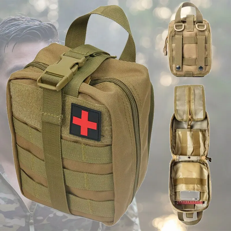 Kit di pronto soccorso tattico Kit medico di emergenza campeggio all\'aperto strumento di sopravvivenza di emergenza borsa di immagazzinaggio