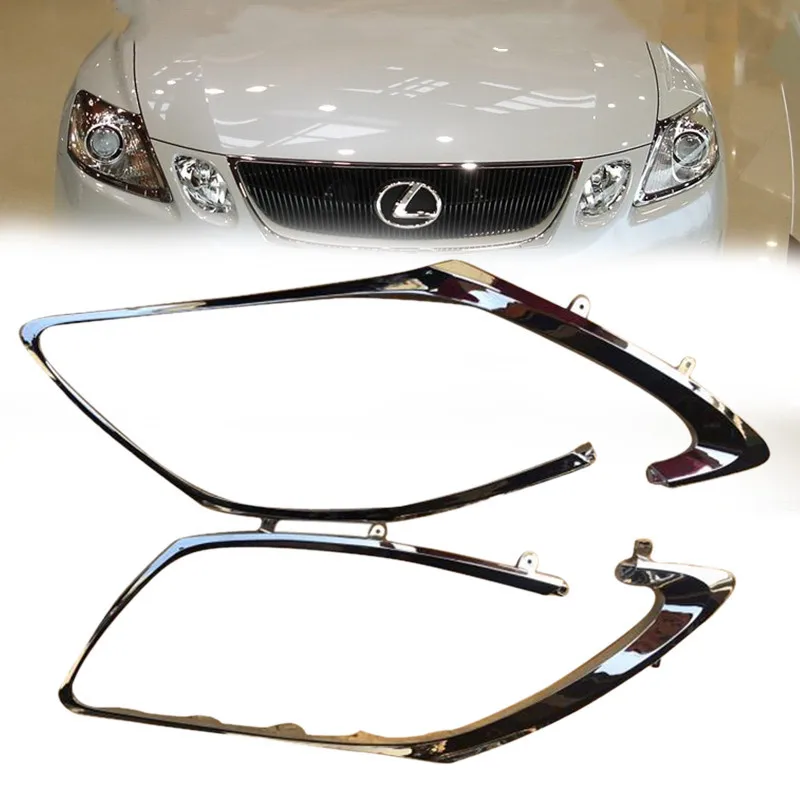 Lexus GS300 headlights Electroplated frame GS430 headlights spray cover headlights protection strip 0607080910 GM ＧＳ３００