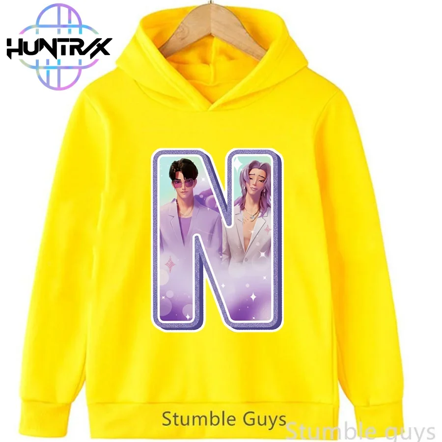 

Autumn Kids Kpop Demon Hunters Hoodie Boys Clothes Girls Warm Sportswear Letter A-Z Print Sports Outfit Hooded Sweatshirt​