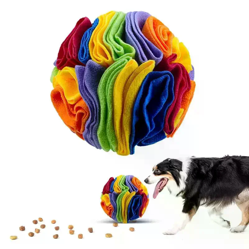 Snuffle Ball Treat Puzzle for Large Dogs; Boost Foraging Skills with Interactive Toys