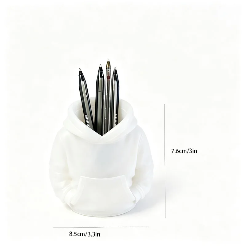 Hoodie‑Shaped Pen Holder, Cute Sweatshirt Desktop Storage Organizer for Stationery Cosmetics, Decor Gift
