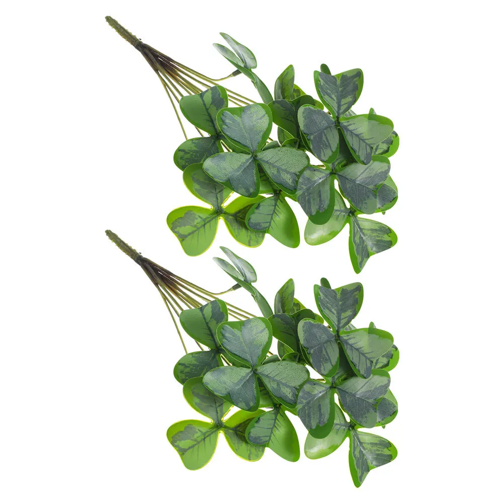 

Simulation Green Plant Shamrock Bunch Fake Bouquet Material Indoor Party Decoration Artificial Green Plant Fake Bouquet Material