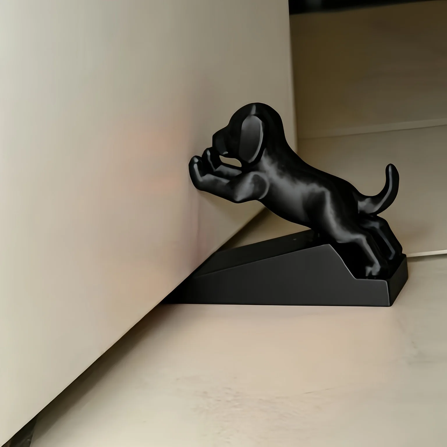 Cute Puppy Door Stopper, Thickened Anti-Collision, Noise-Reducing, Non-Slip Dog-Shaped Door Wedge for Floor-Standing Door Holder