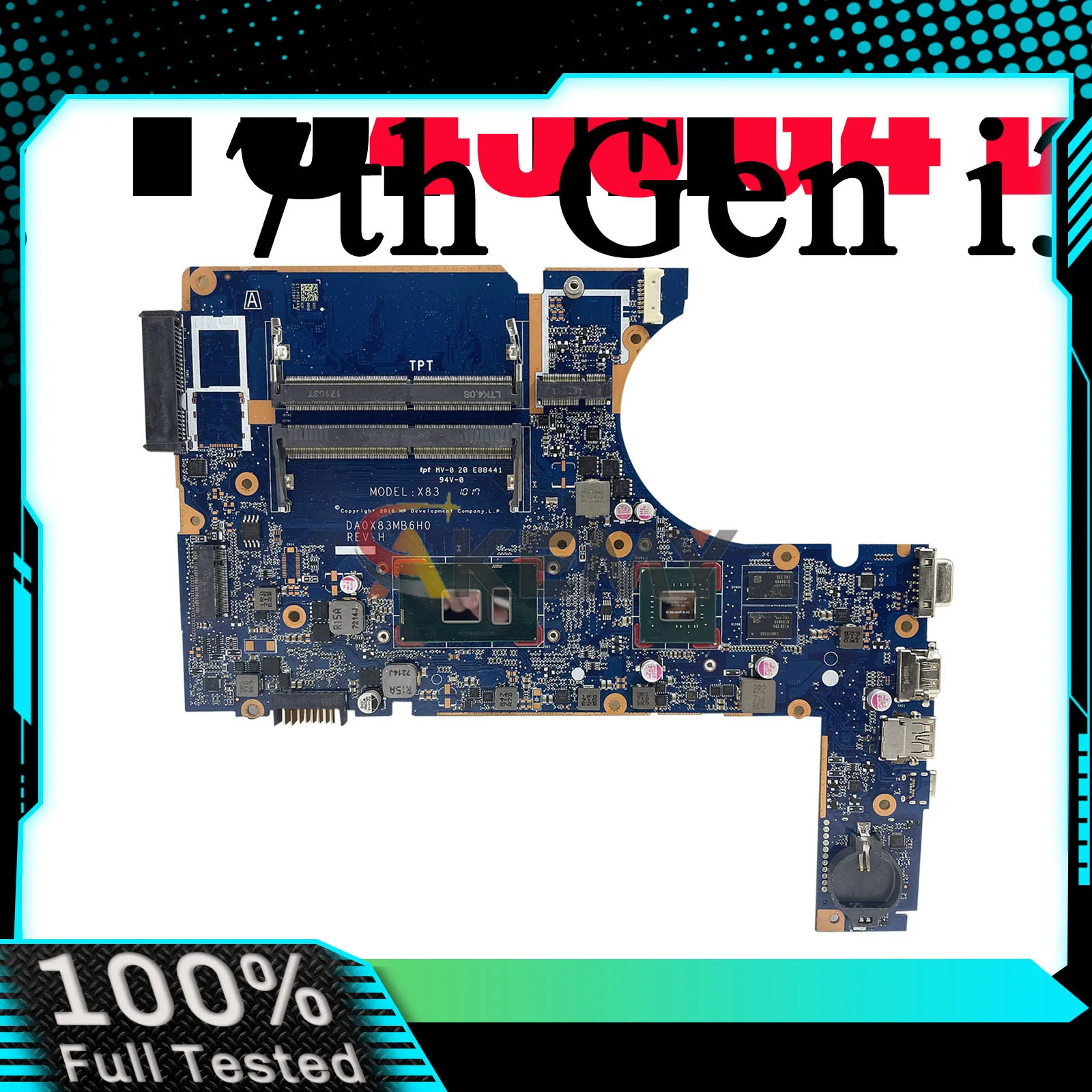 

DA0X83MB6H0 Материнская плата для ноутбука HP ProBook 450 G4 с процессором i3 i5 i7 V2G GPU DDR4 907714-001 100% полностью протестирована