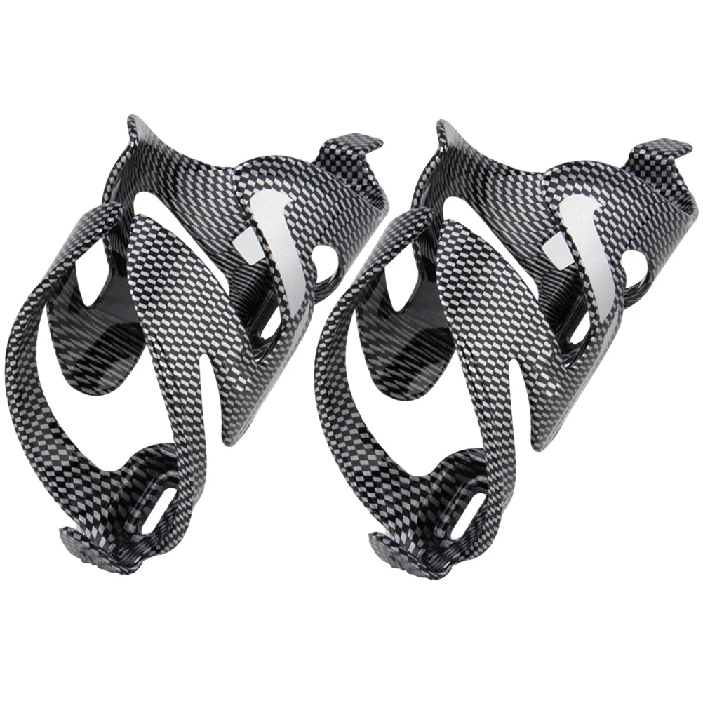 2 قطعة حامل زجاجة مياه من ألياف الكربون سريع التحرير لركوب الدراجات، قفص زجاجات الدراجة قابل للتعديل، خفيف الوزن ومتين