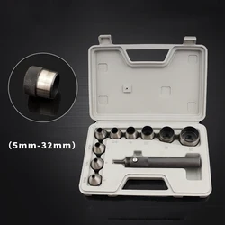 1Set Heavy Duty Hollow Punch Kit Set Gasket Leather Rubber Punching DIY Leathercraft Perforating Tools Herramientas Para Cuer