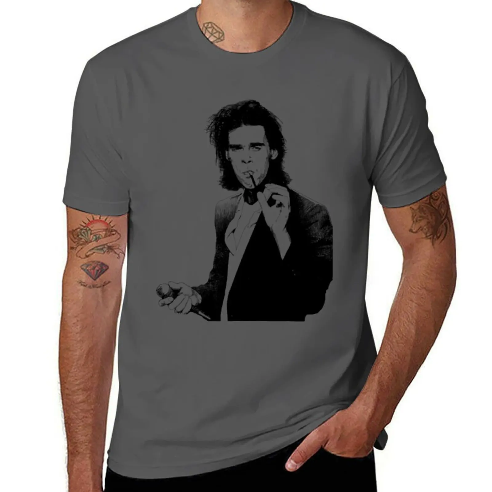 

Nick Cave 2 T-Shirt cotton tshirt 100% t shirt men 100% cotton luxury brand T-Shirt