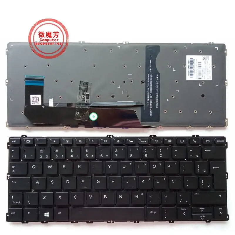 

BR/UK New Laptop Keyboard for HP EliteBook X360 1030 G3 G2 G4 HSN-104C Q10C Q20 Backlit