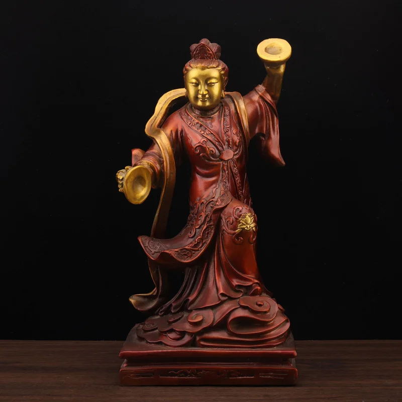 Pure Copper Statue, Brass Golden Light Madonna, And Electric Goddess, Thunder God Ornament, Bronze Statu