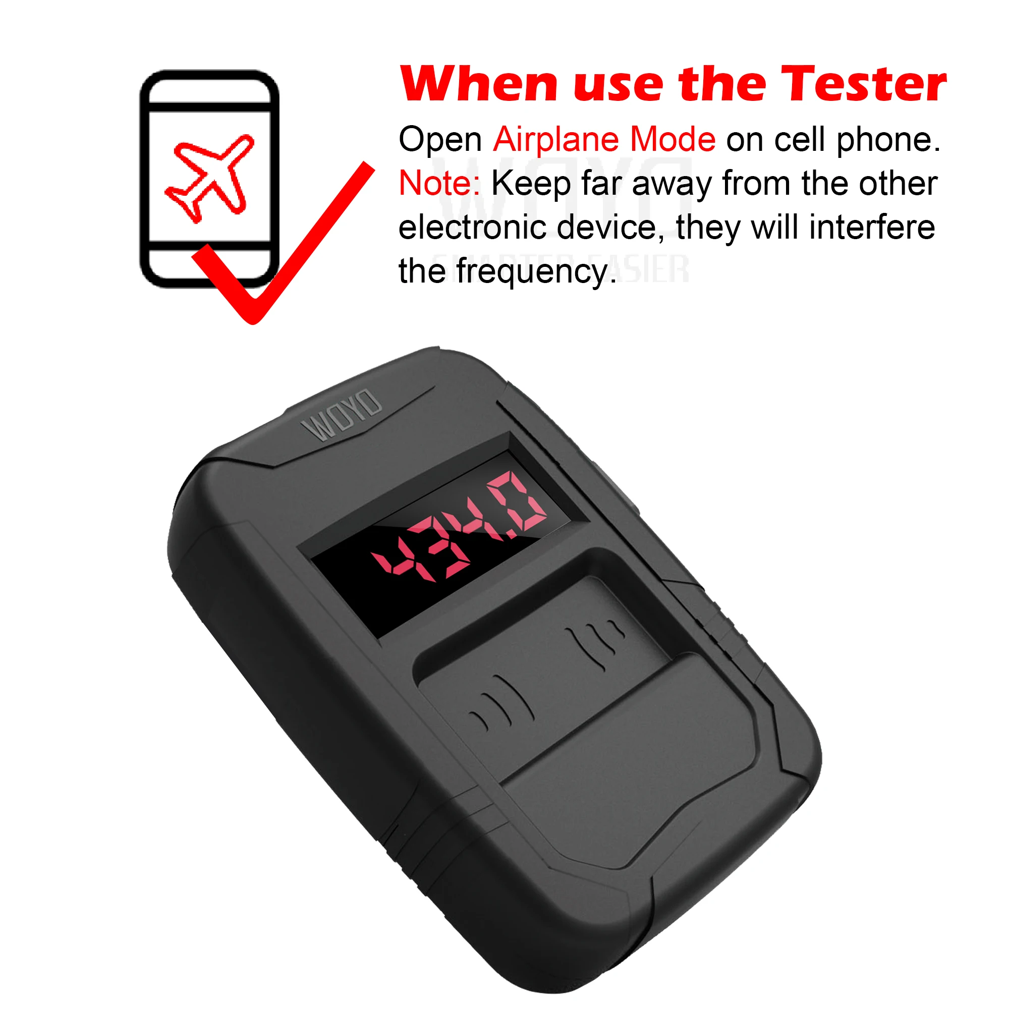 Remote Key Frequnecy Tester for 145,315,433,434,702,868,902 MHZ, Door RF TV Infrared IR Remote Control Detector Diagnostic Tool