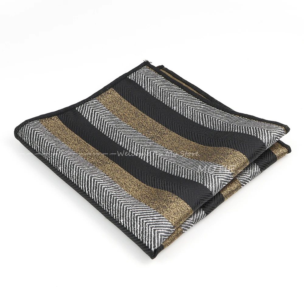 Cashew Flower Polyester Pocket Square for Men