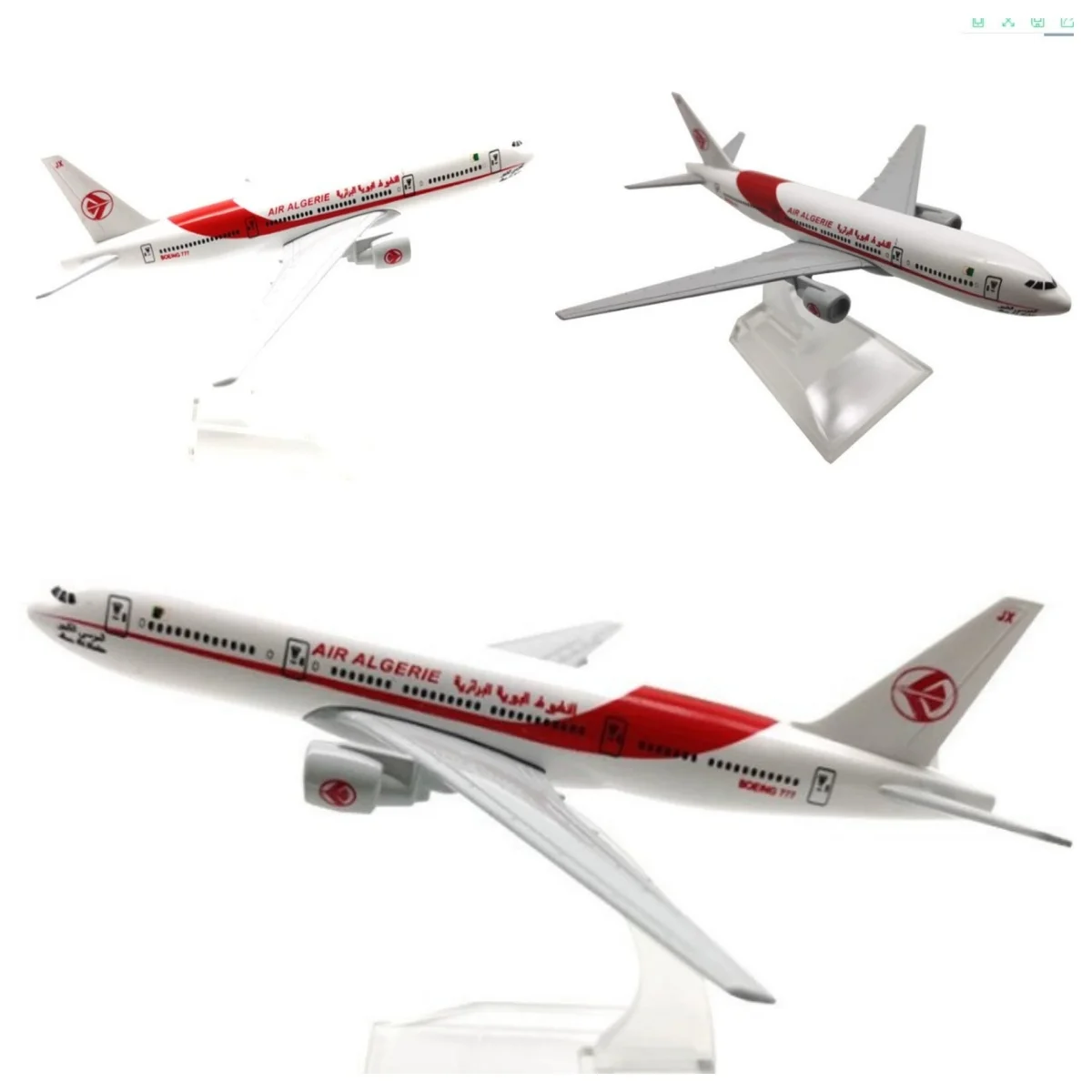 

Масштабная модель самолета B777 Air Algeria Airlines, 16 см, из металлического сплава, литая под давлением, для демонстрации, коллекционная, для взрослых, мальчиков и детей