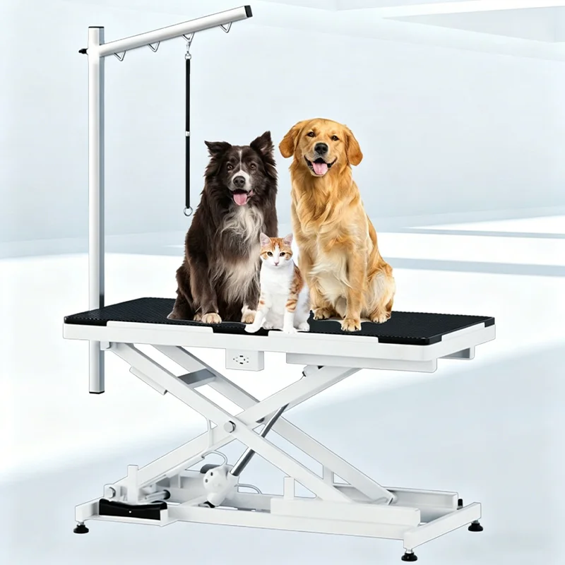 EUR PET Hot Sales  Electric Elevating Non Slip Mat Dog Grooming Table New Design Iron Material Generic Pet Grooming Table