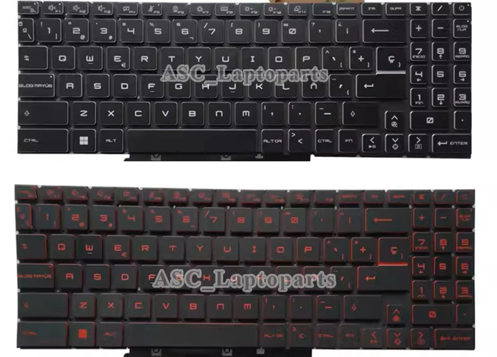 

New Latin Spanish Español Teclado Keyboard for MSI Pulse GL66 12UEK/Pulse GL66 12UGK BACKLIT, no Frame