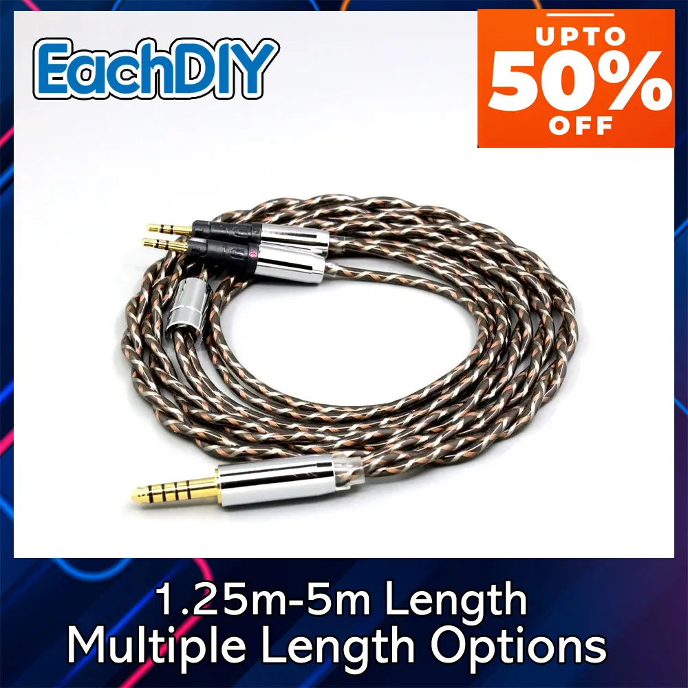 Litz 7n OCC Shielding TypeX 25AWG Earphone Cable For Audio-Technica ATH-R70X ATH-R70XA headphone 8883