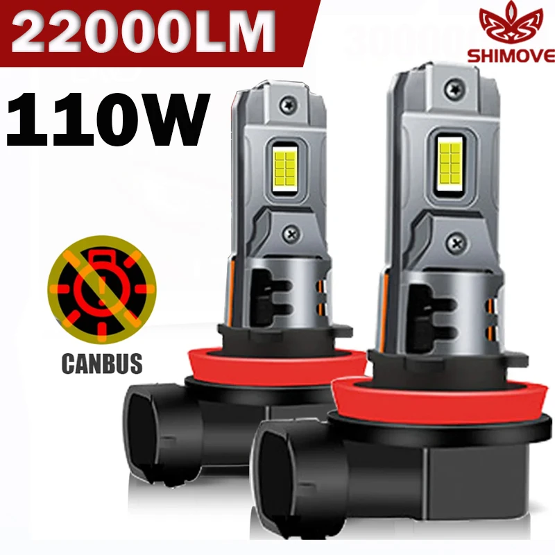 

H1 H7 H4 LED Headlight Bulb H11 H8 H9 9005 HB3 9006 HB4 Fog Lamp Canbus 1:1 Mini 6500K CSP for Car Auto Diode Plug&Play