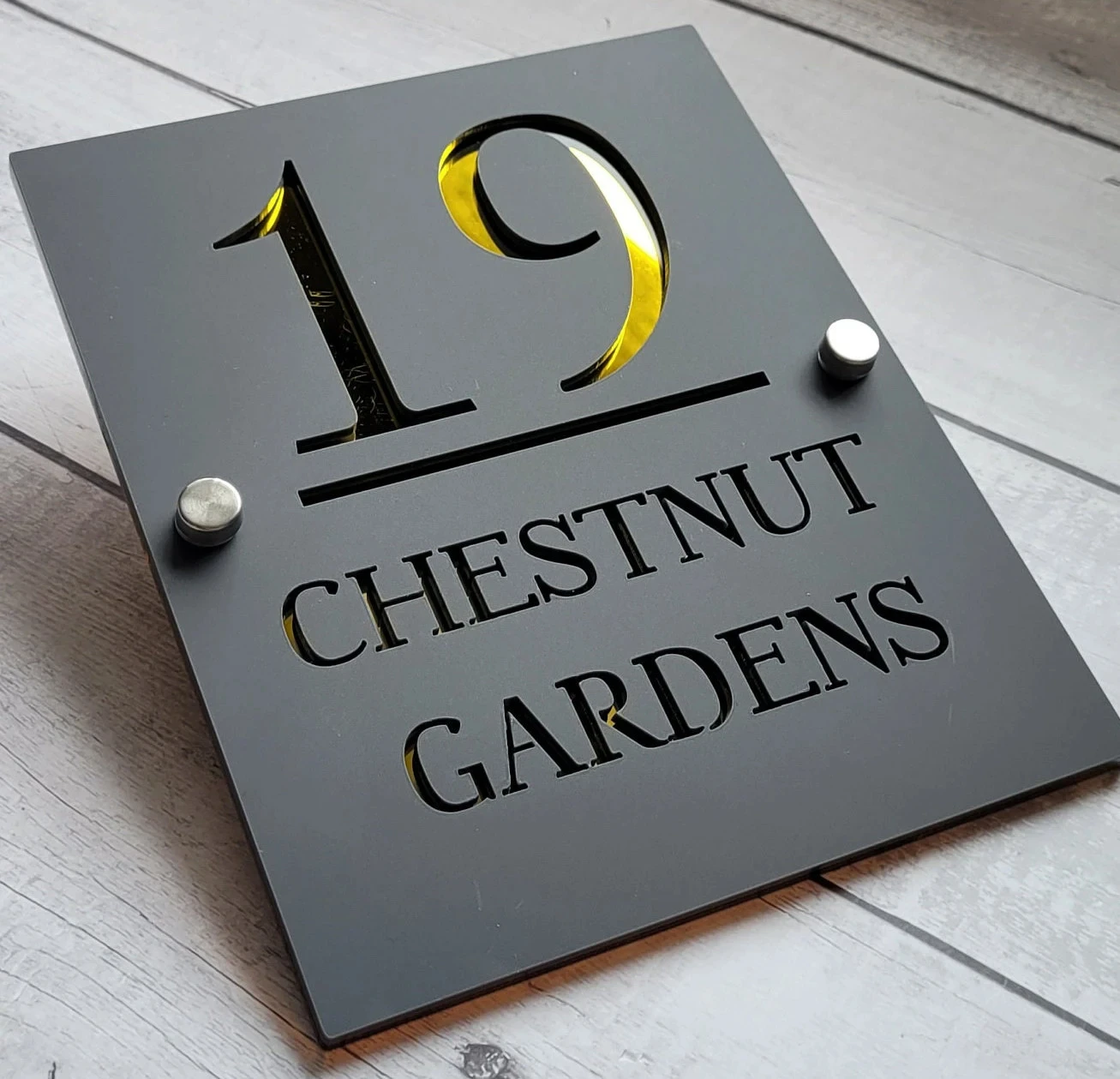 MODERN HOUSE SIGN House Address Plaque House Number Personalized Laser Cutting House Number Customized Plate Modern Home Outdoor